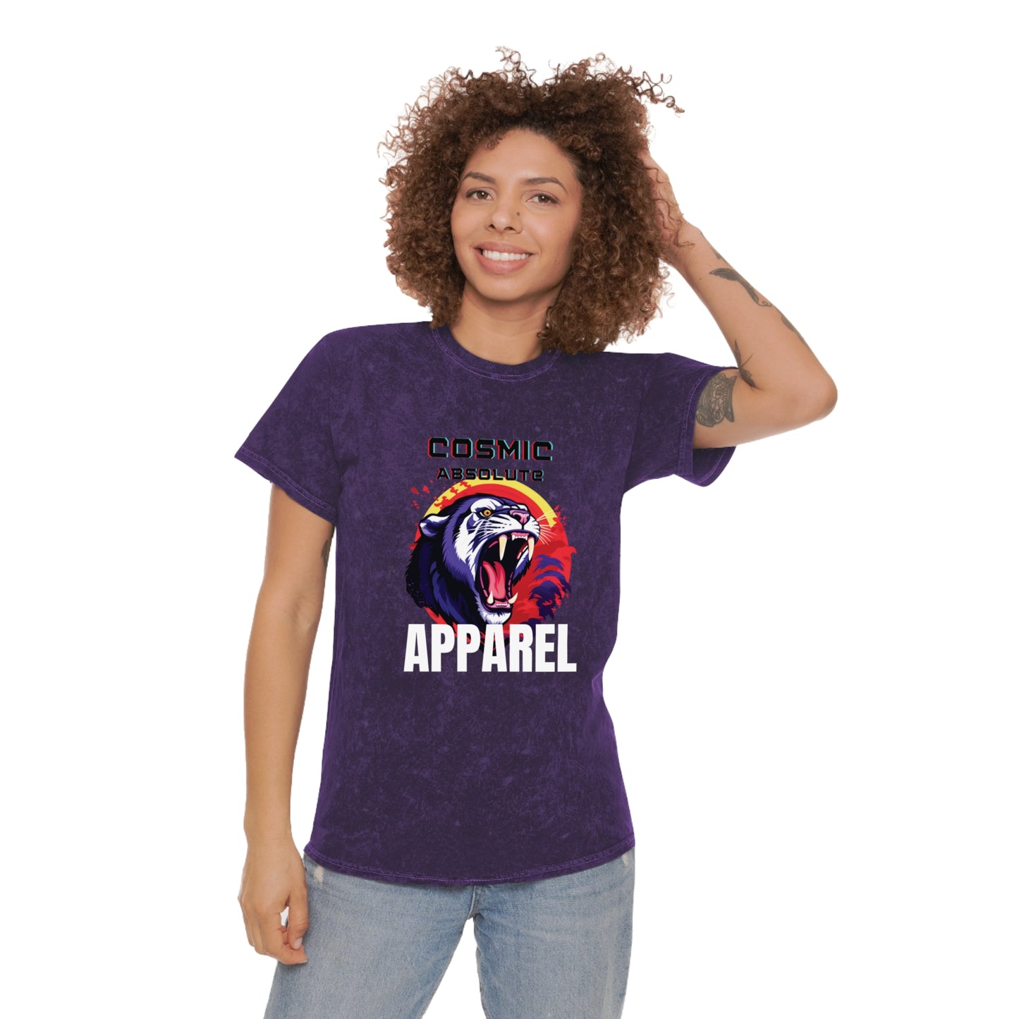 Nebula Claw Lion Mineral Wash T-Shirt
