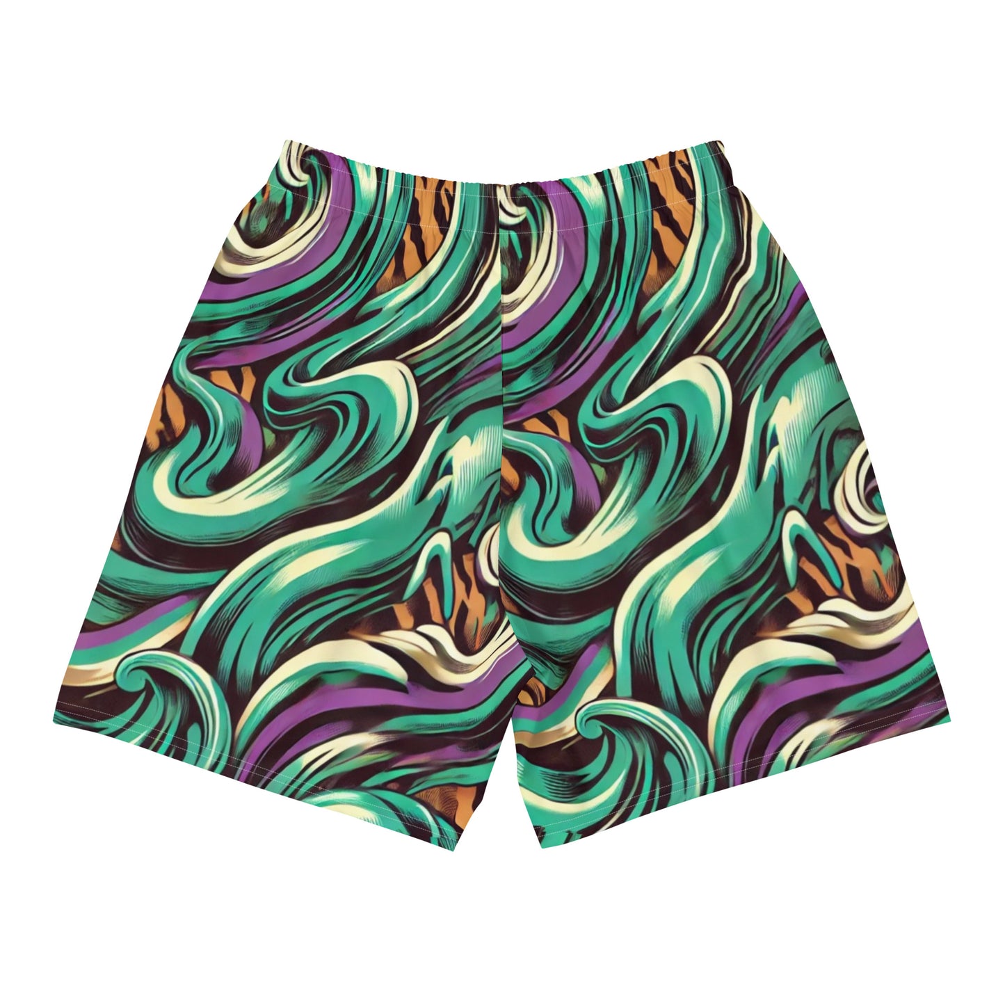 JAZZ STRIPE Athletic Long Shorts