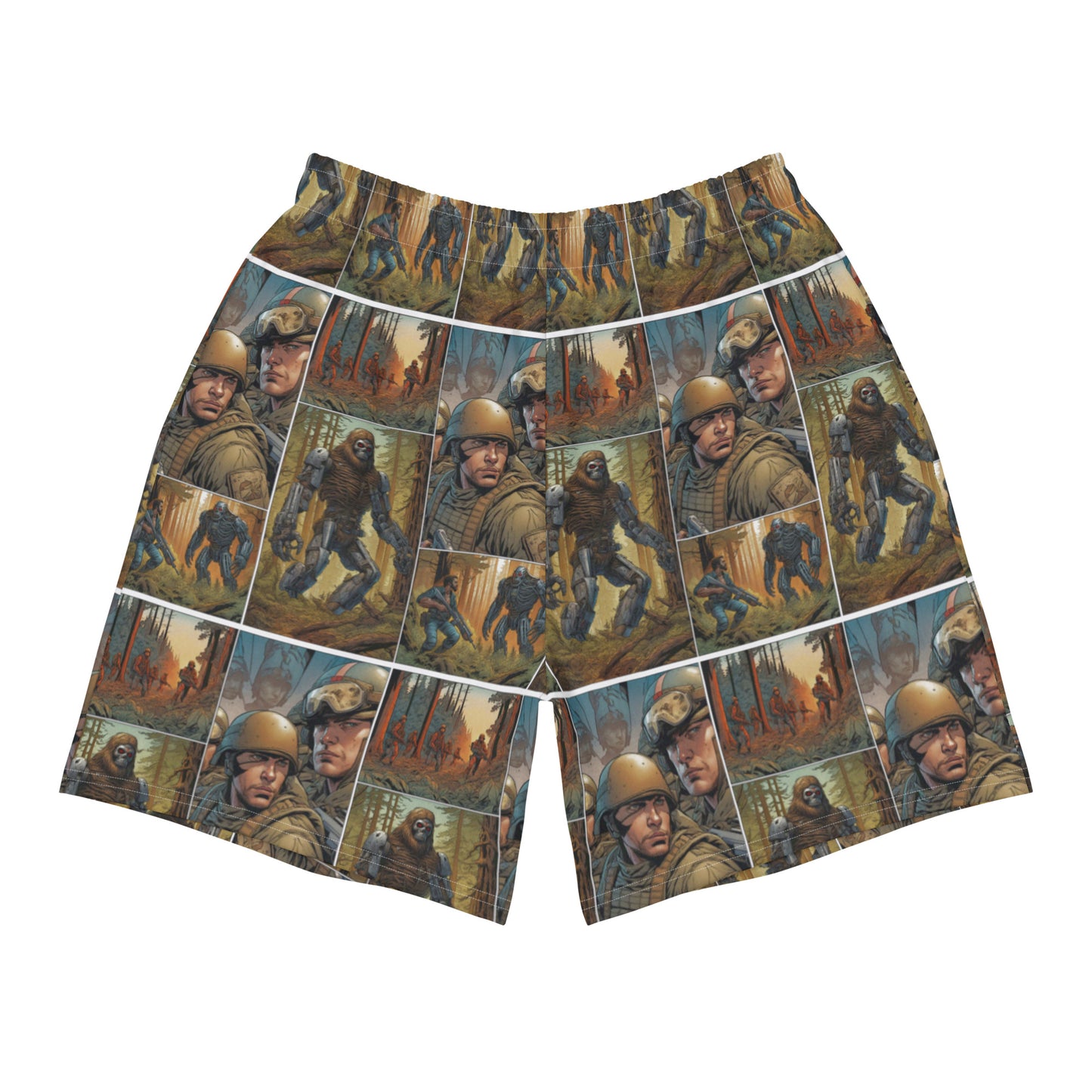 CYBERNETIC SASQUATCH Athletic Long Shorts