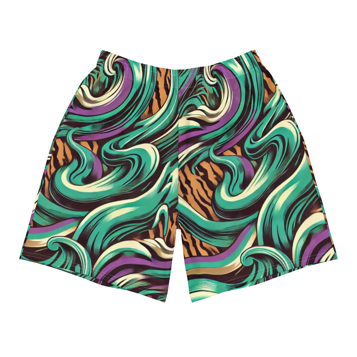 JAZZ STRIPE Athletic Long Shorts