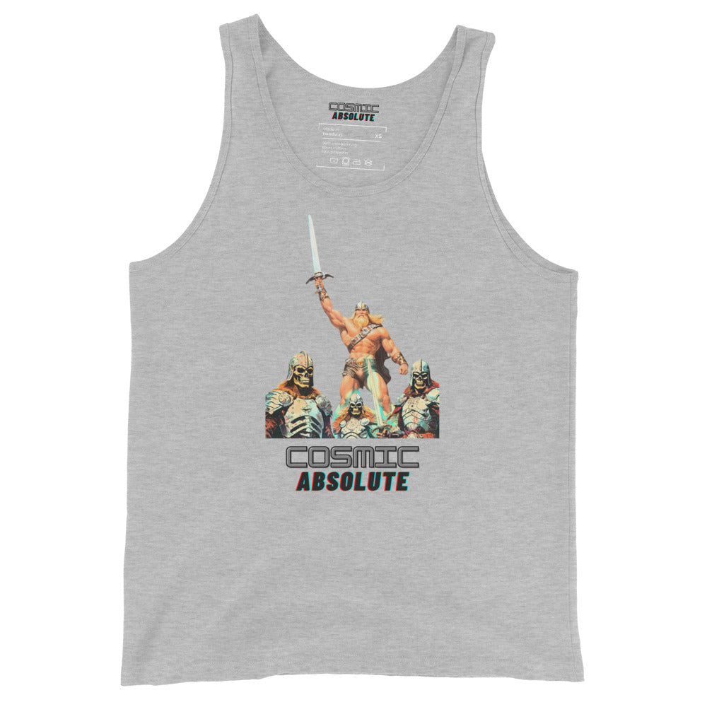 WARRIOR FOREVER Sci-Fi Tank Top | Retro Futurism Gym Apparel |