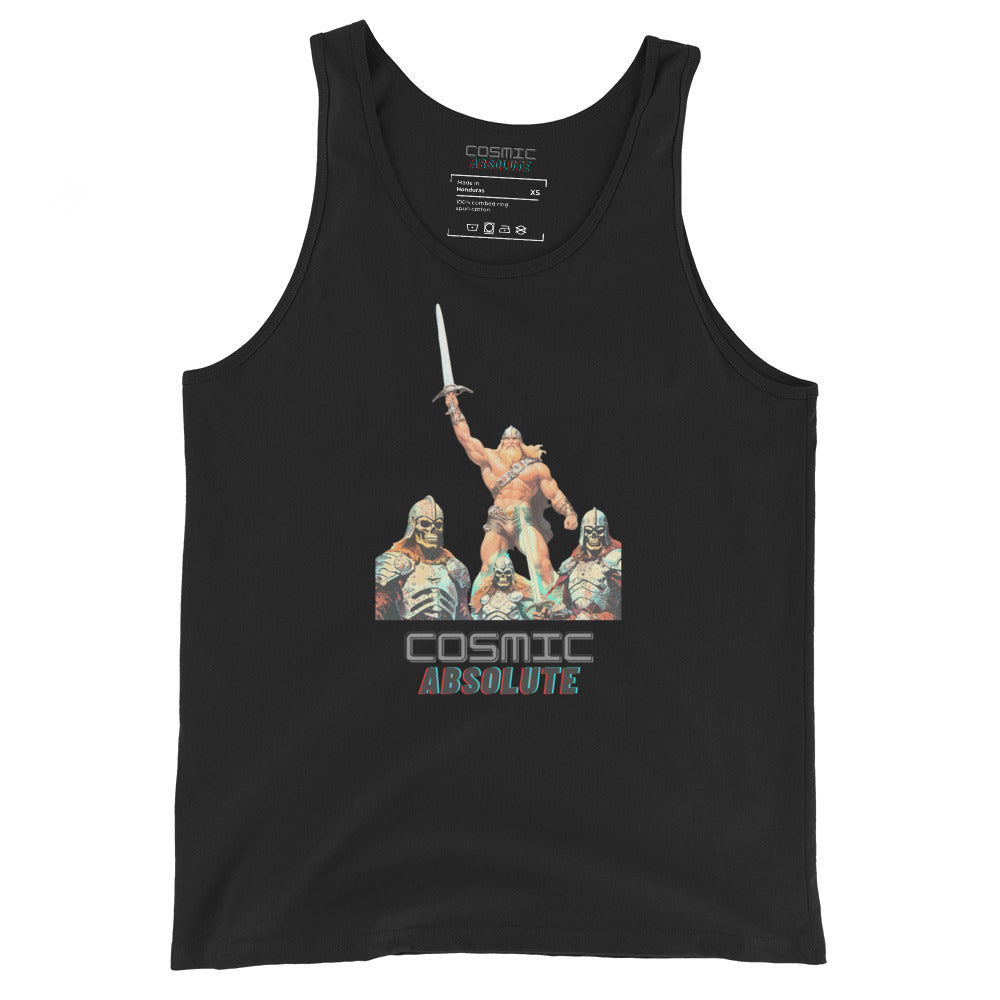 WARRIOR FOREVER Sci-Fi Tank Top | Retro Futurism Gym Apparel |