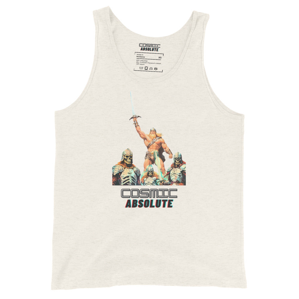 WARRIOR FOREVER Sci-Fi Tank Top | Retro Futurism Gym Apparel |