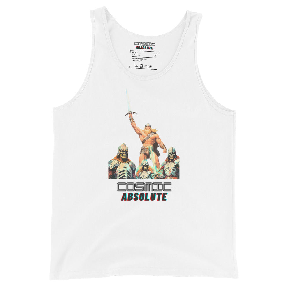 WARRIOR FOREVER Sci-Fi Tank Top | Retro Futurism Gym Apparel |