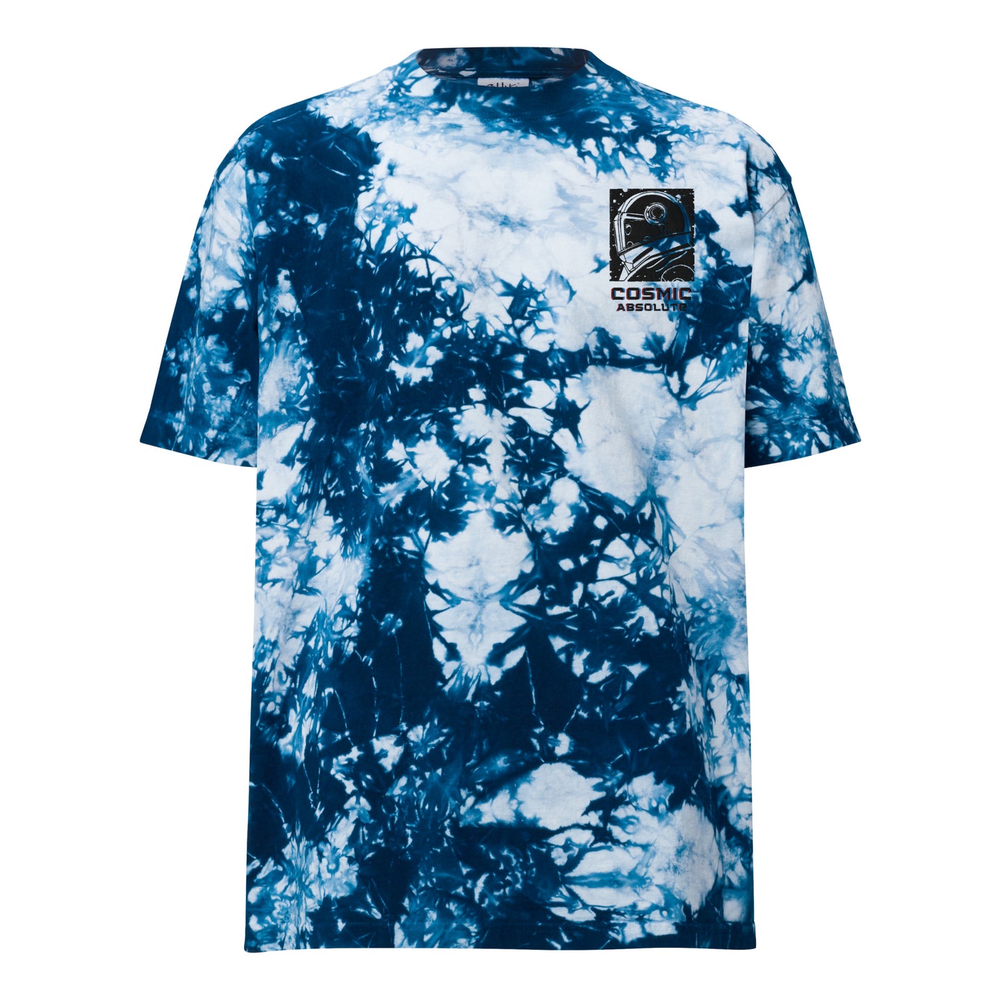 Cosmic Absolute Oversized Tie-Dye T-Shirt | Retro Futurism Activewear |
