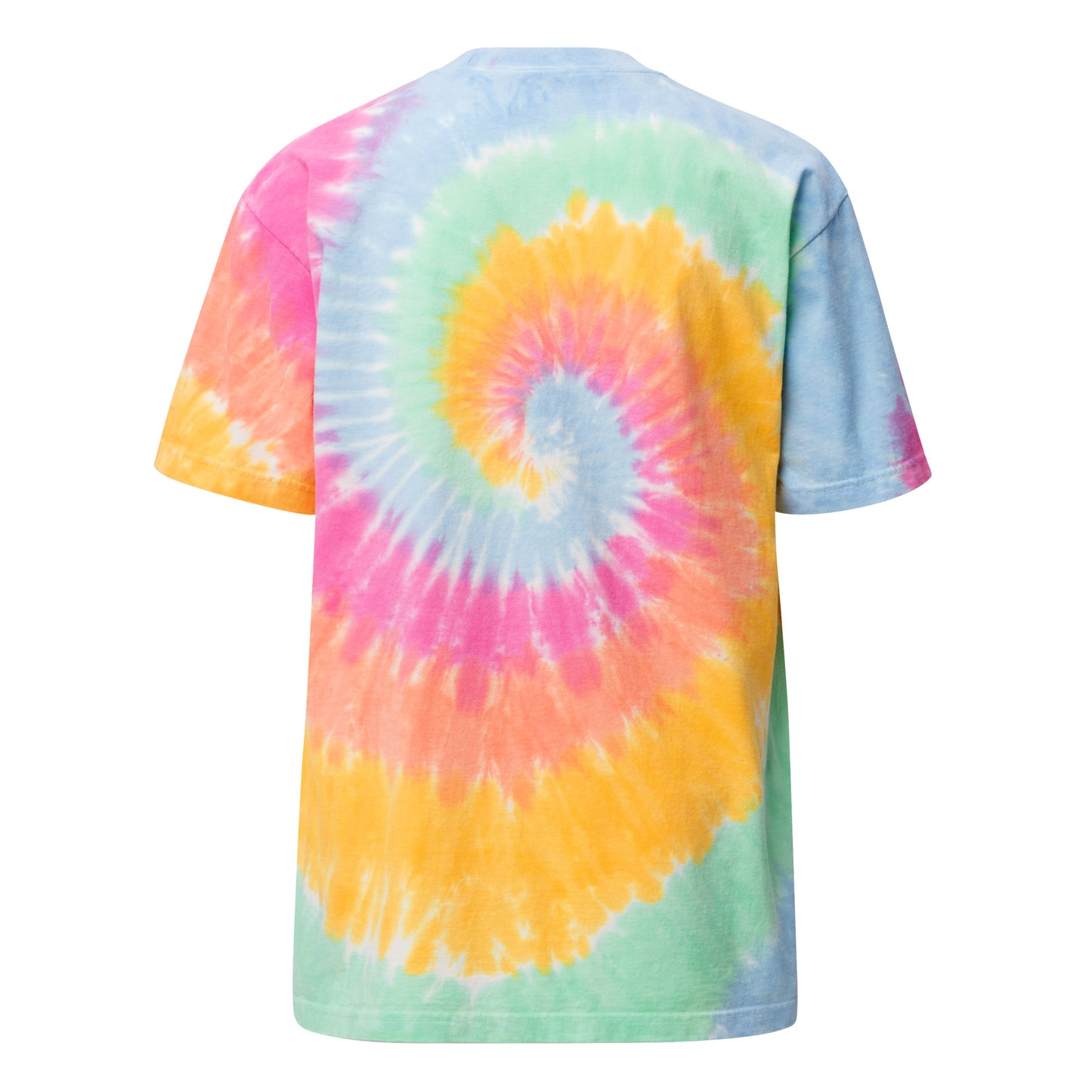 Cosmic Absolute Oversized Tie-Dye T-Shirt | Retro Futurism Activewear |