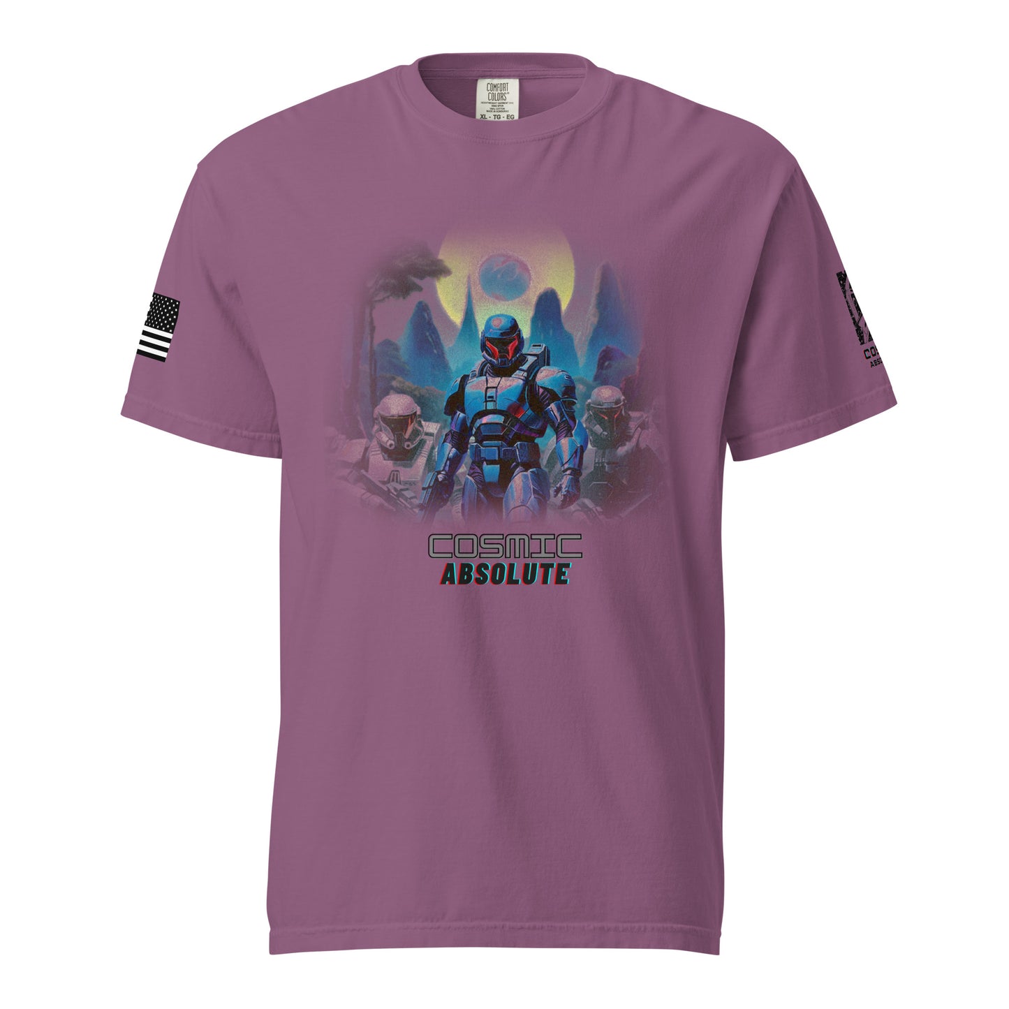 Cyborg Shark Squad Heavyweight T-Shirt | Sci-Fi Graphic Tee |