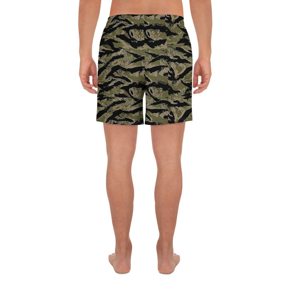 STRIPE CAMO Athletic Long Shorts