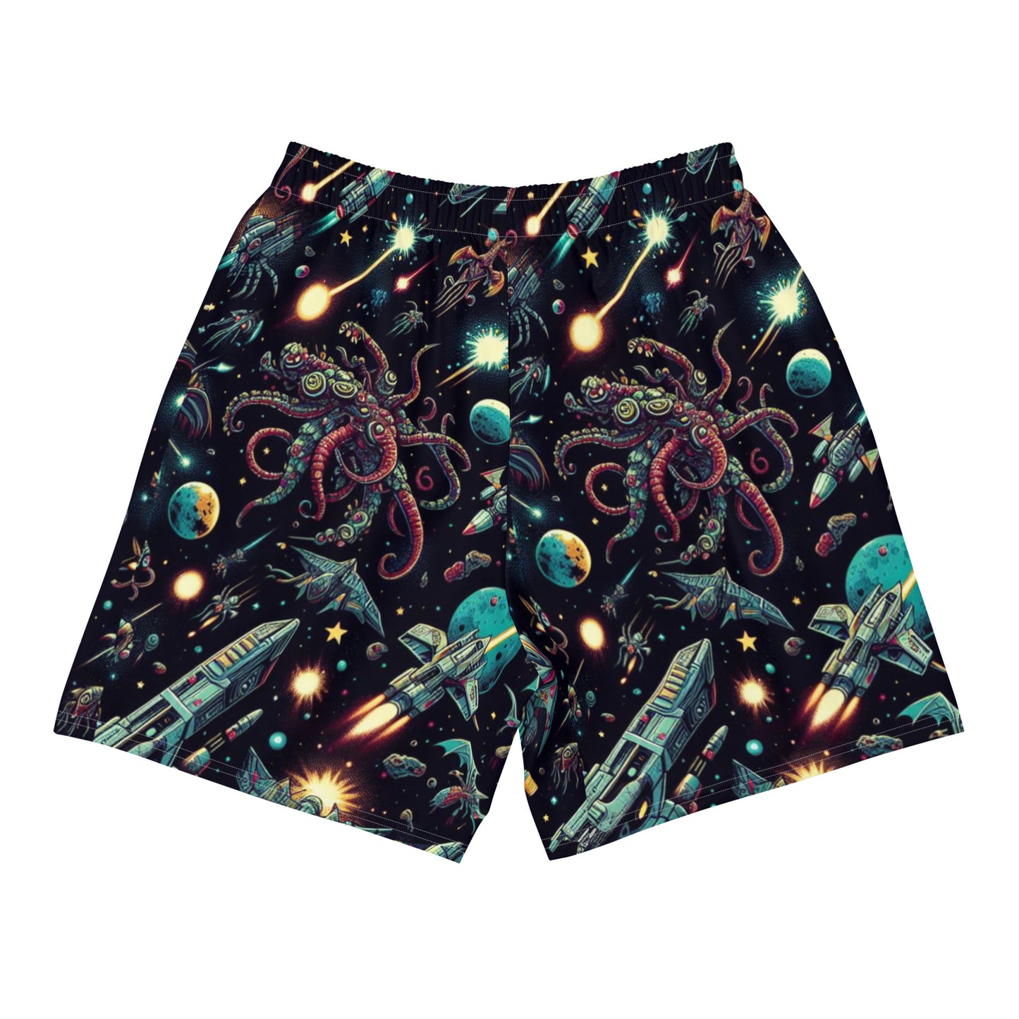 Space Kraken Showdown Athletic  Shorts