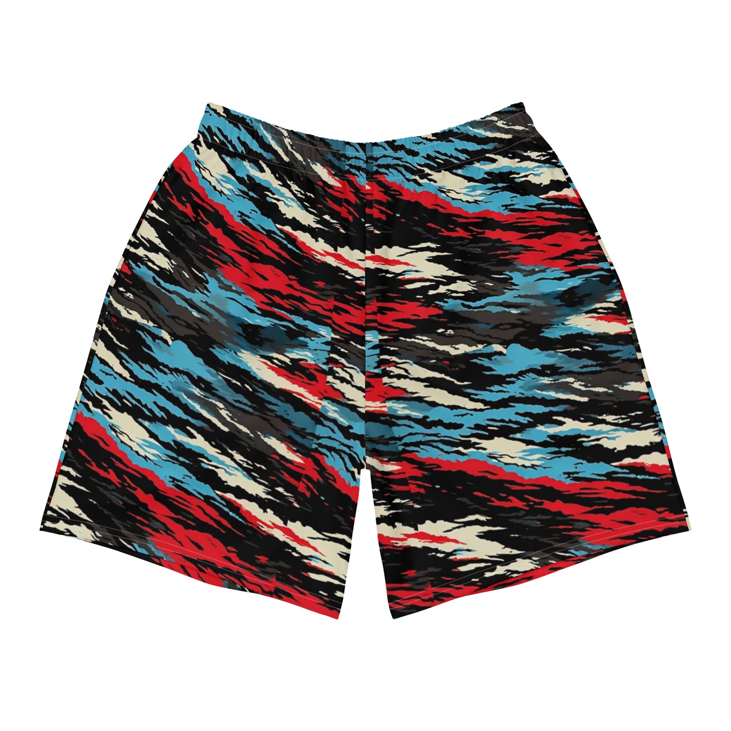 FREEDOM STRIPE Athletic Long Shorts