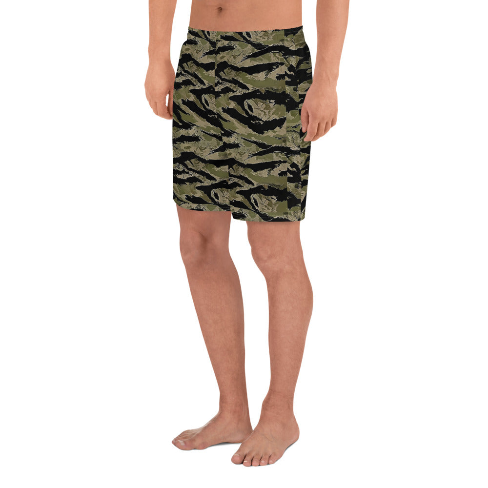 STRIPE CAMO Athletic Long Shorts