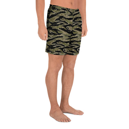 STRIPE CAMO Athletic Long Shorts