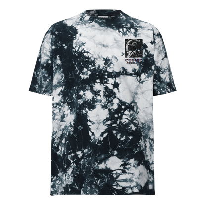 Cosmic Absolute Oversized Tie-Dye T-Shirt | Retro Futurism Activewear |