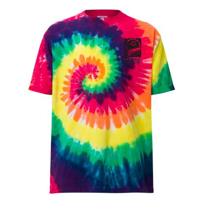 Cosmic Absolute Oversized Tie-Dye T-Shirt | Retro Futurism Activewear |