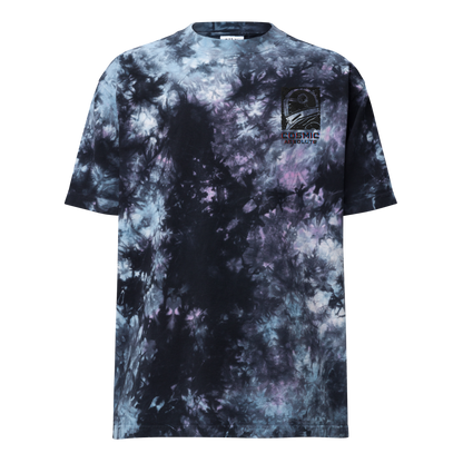 Cosmic Absolute Oversized Tie-Dye T-Shirt | Retro Futurism Activewear |