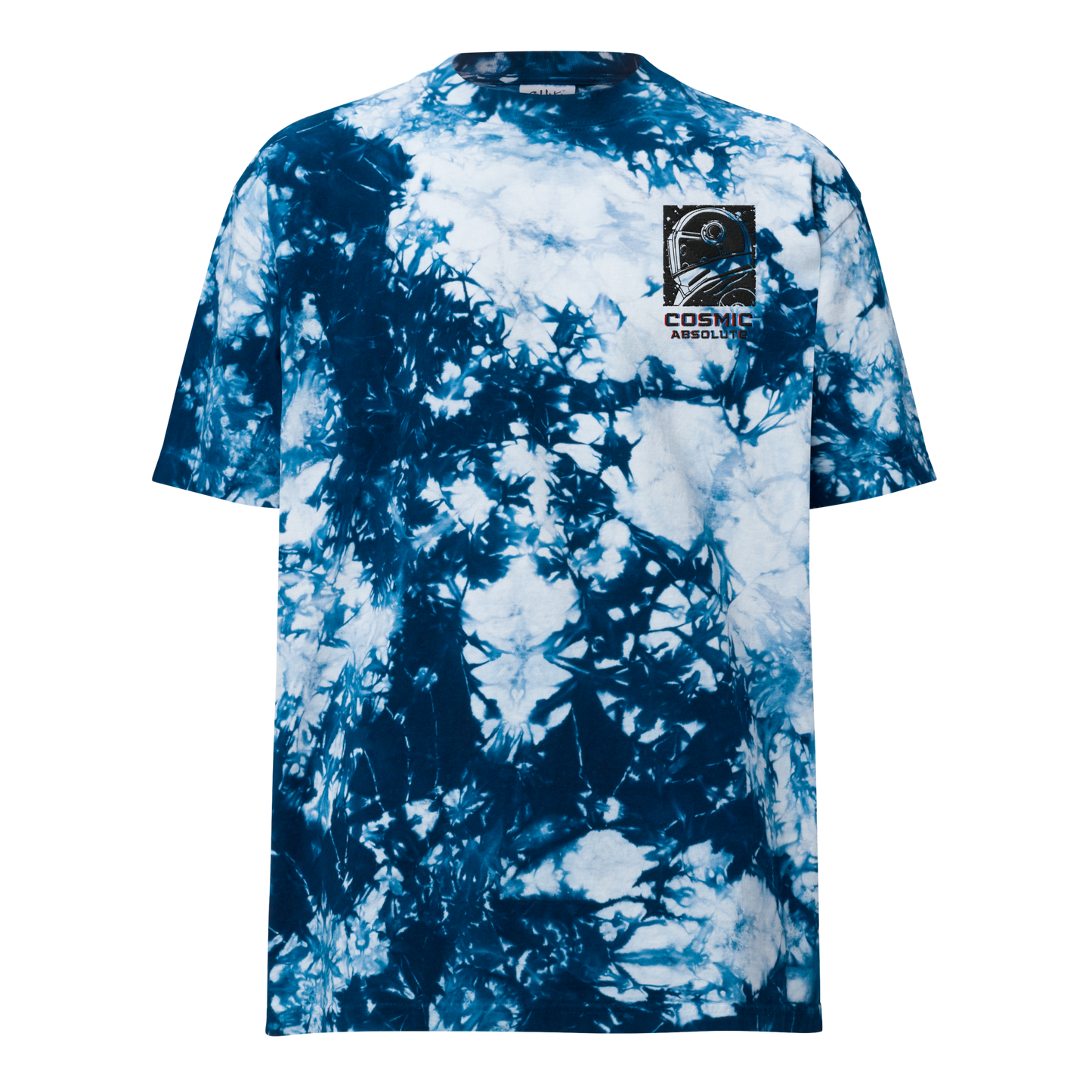 Cosmic Absolute Oversized Tie-Dye T-Shirt | Retro Futurism Activewear |