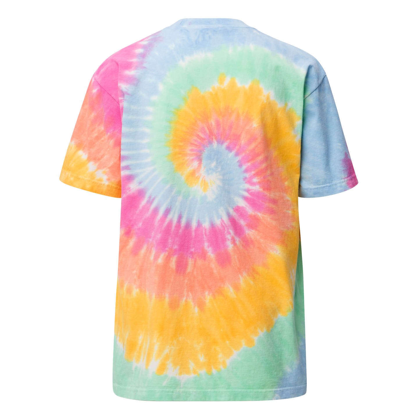 Cosmic Absolute Oversized Tie-Dye T-Shirt | Retro Futurism Activewear |