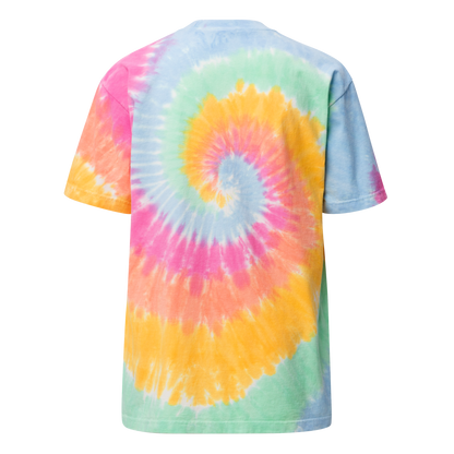 Cosmic Absolute Oversized Tie-Dye T-Shirt | Retro Futurism Activewear |