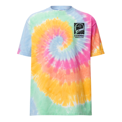 Cosmic Absolute Oversized Tie-Dye T-Shirt | Retro Futurism Activewear |